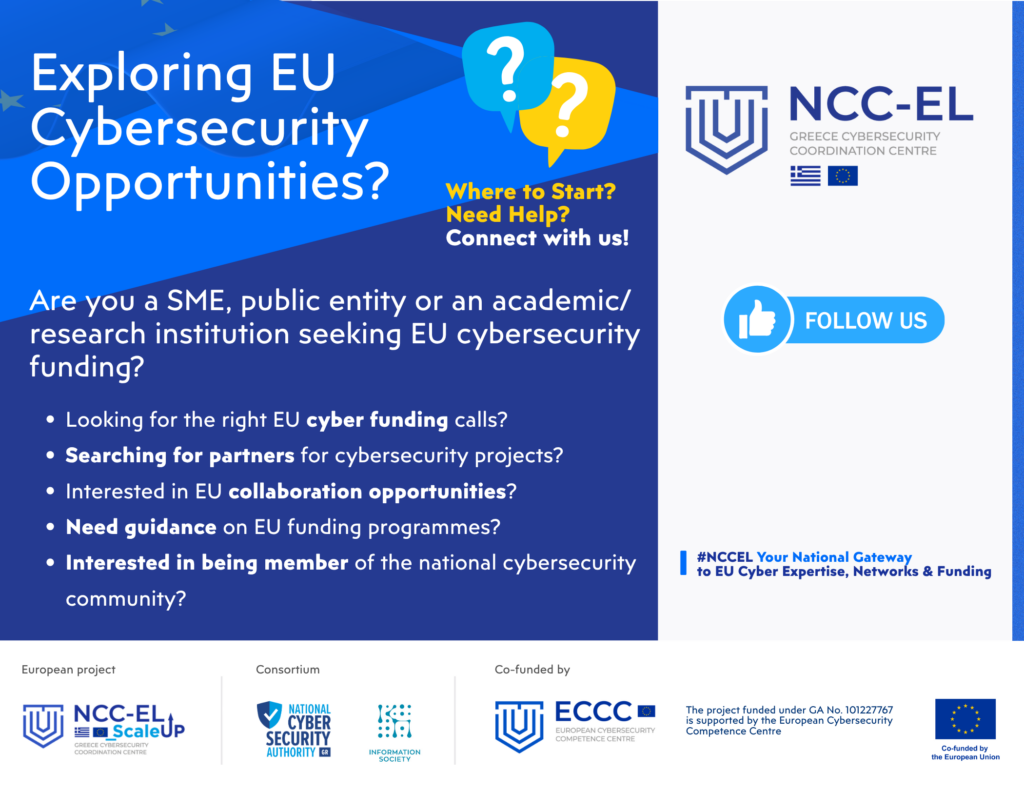 POSTER_exploringEU Cybersecurity Opportunities_NCC-EL